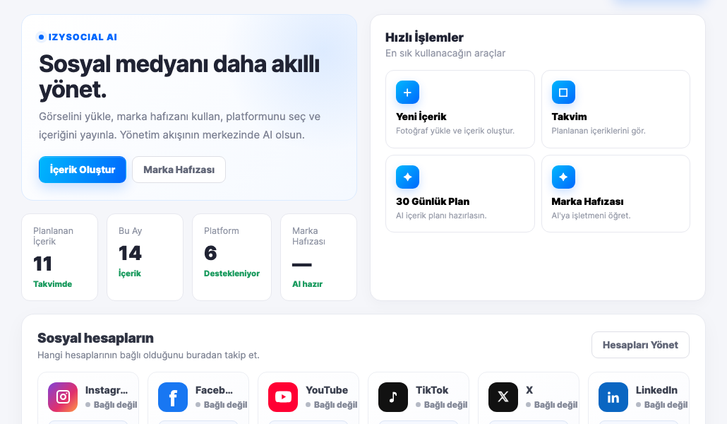 Altı hesap, tek ekran